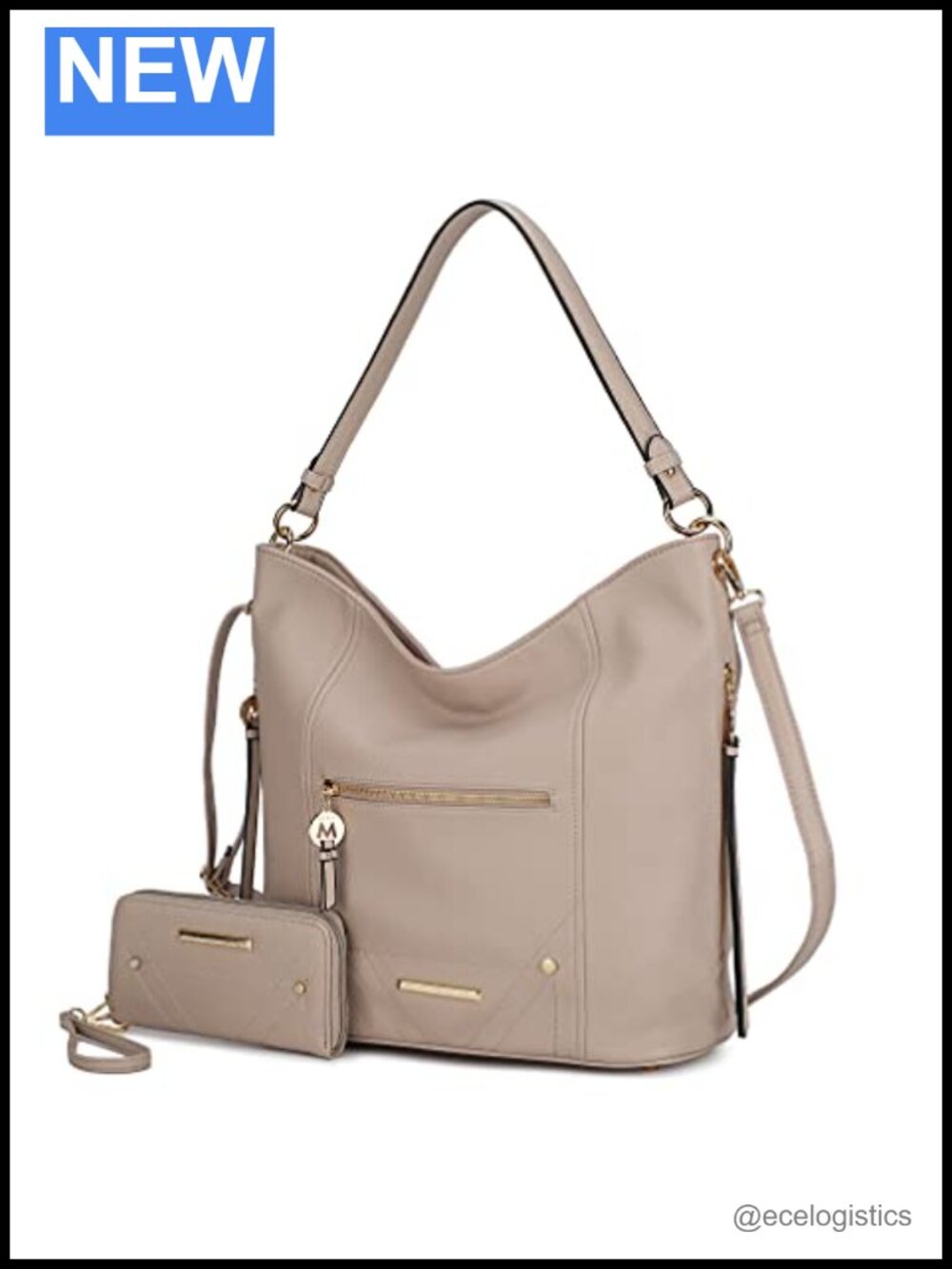 Vegan Leather Hobo Bag Top-Handle Shoulder Crossbody Purse with Pockets